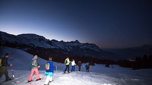 Sortie raquettes "balade sous les étoiles et apéro savoyard"