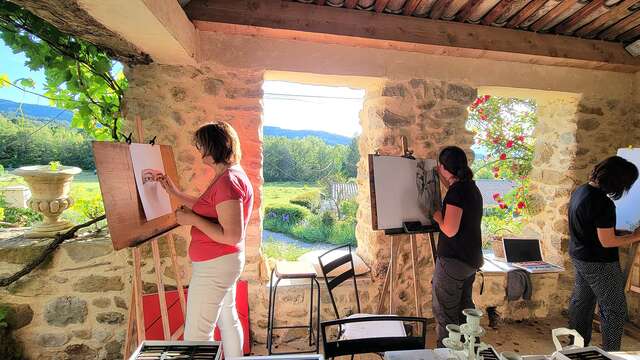 Stages de peinture avec l'atelier La Vie en Couleur