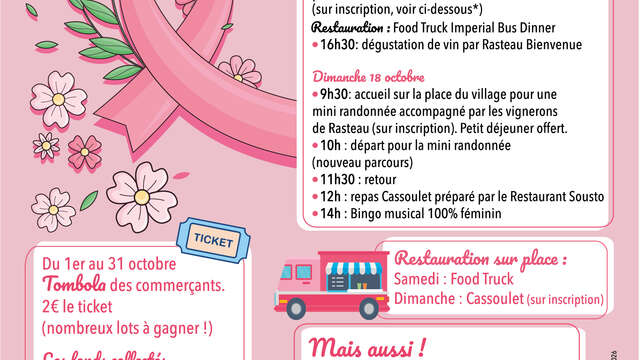Rasteau se mobilise pour Octobre Rose