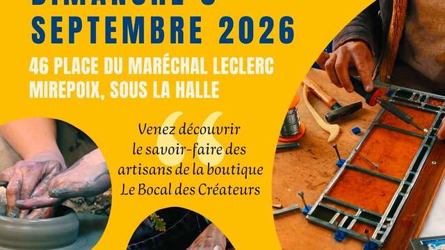 Los talleres de Le Bocal: jornada de demostraciones e iniciación a la artesanía