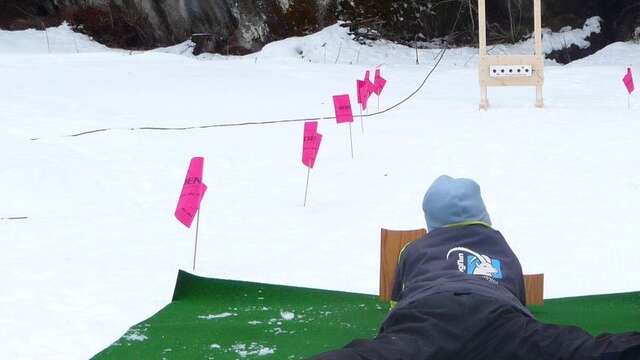 Stand de tir au pistolet laser avec l'ESF Chabanon
