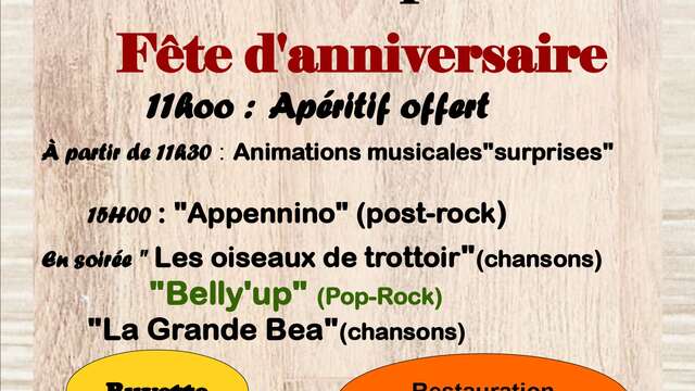 Fête d'anniversaire de l'Auberge de Cuzieu