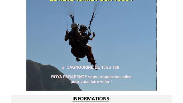 Prima esperienza di parapendio