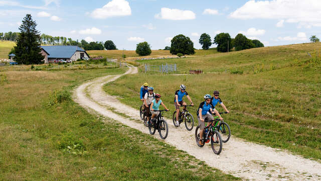 MTB track 14 red - Retord - les balcons du Mont Blanc - Espace FFC Ain Forestière