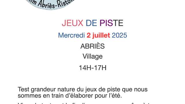 Jeux de piste