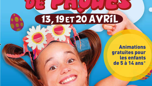 Pâques et oeufs de Pâques à la piscine