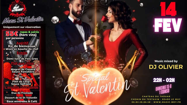 Soirée spéciale Saint Valentin au Thouar