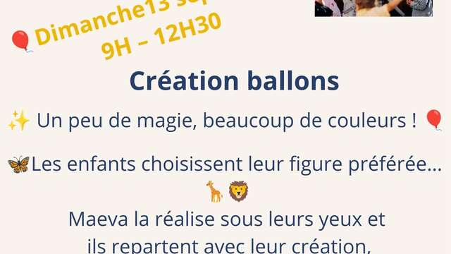 Fête du lac de Sainte Croix - Créations ballons par Maeva