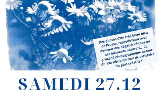 Atelier créatif: le Cyanotype ou procédé au Bleu de Prusse