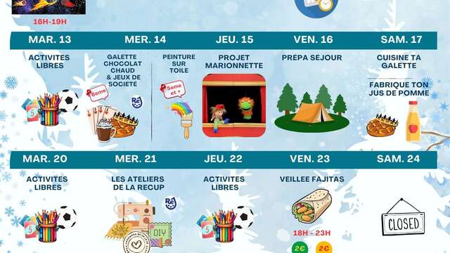 Animations Ré Jeunesse à La Flotte - janvier