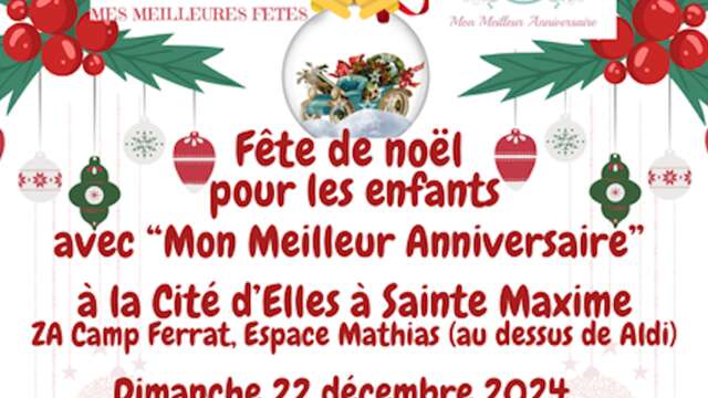 Fête de Noël pour les enfants avec "Mon Meilleur Anniversaire" à "La Cité d'Elles"