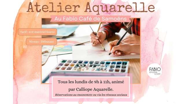 Atelier Aquarelle pour débutants et plus