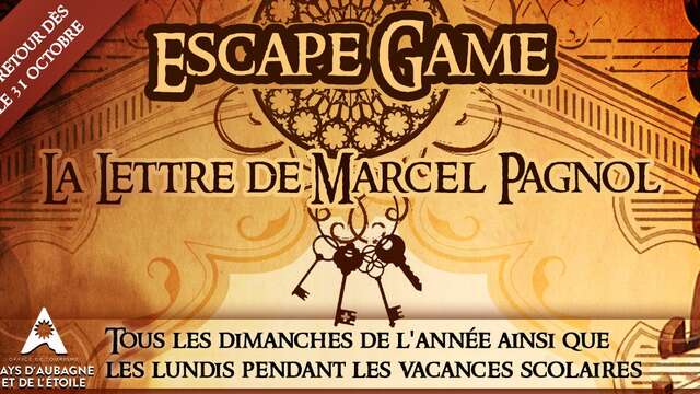 Escape Game : La lettre de Marcel Pagnol