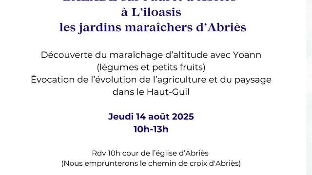 Balade aux jardins maraîchers d'Abriès