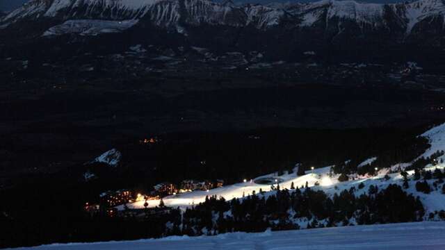 Ski nocturne à Chabanon