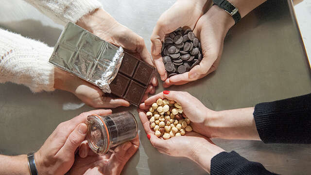 Verkostungsworkshop zur Entdeckung der Schokolade in der Chocolaterie Castelain