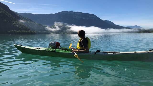 Itinérance vélo-kayak au lac d'Aiguebelette