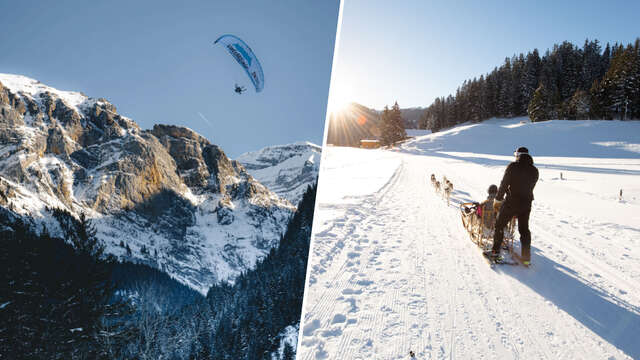 Paragliding & Sled dogs/Cani-Kart