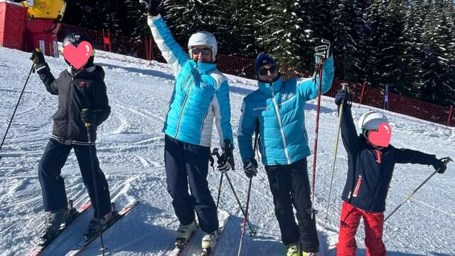 Onafhankelijke skileraren: Evelyne en Dominique