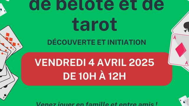 Jeux de société, belote et de tarot Médiathèque Valdeblore