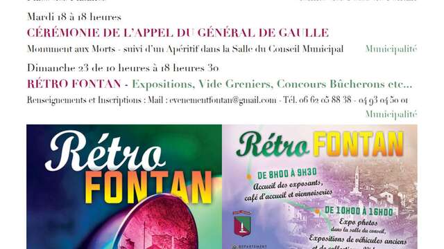 Programme des festivités 2024 de Fontan