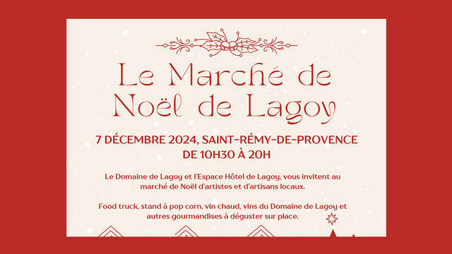 Le marché de Noël de Lagoy à Saint-Rémy-de-Provence