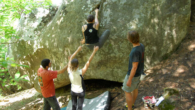 Site de blocs de la piste d'Argenton