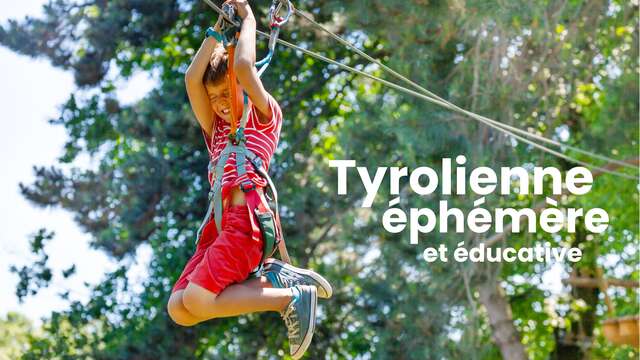 Atelier  Découverte de la tyrolienne avec l'association "Apicale"