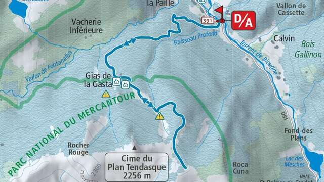 Randonnée raquette à neige - Plan Tendasque - Randoxygène