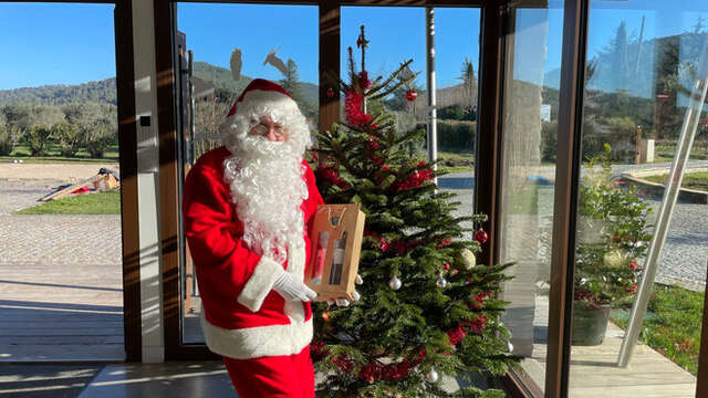 Visite du père Noël au Domaine Solignac