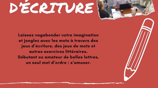 Ateliers jeux d'écriture