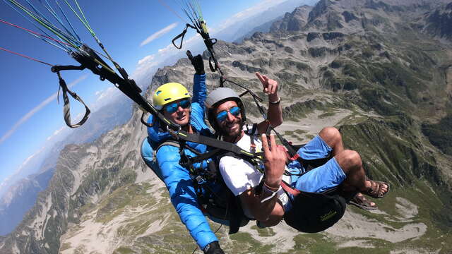 Vols en parapente biplace avec Pegase et particule
