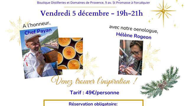 Soirée accords mets-spiritueux