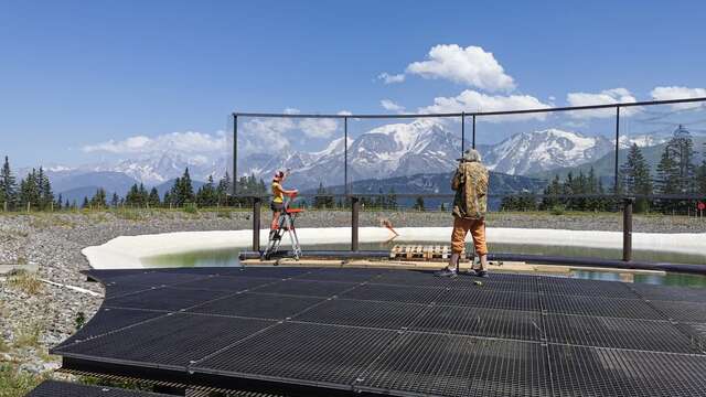 L'estacade du Mont-Blanc
