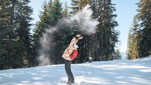 Le Nid de l'Aigle snowshoe trail
