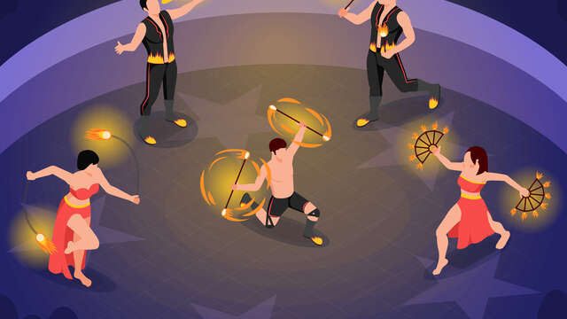 Fire show by Cie Art Flex