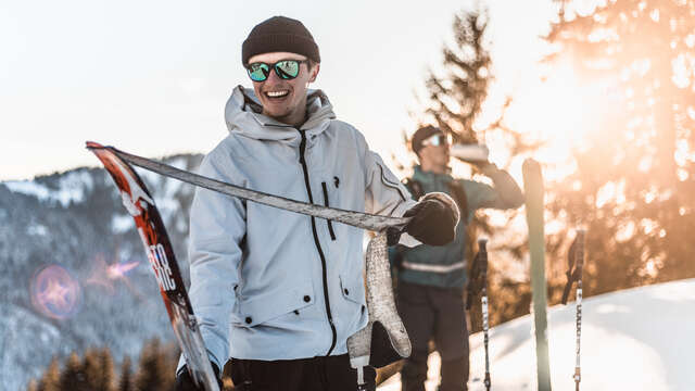 Itinéraire ski de randonnée - Le lac de la Cour