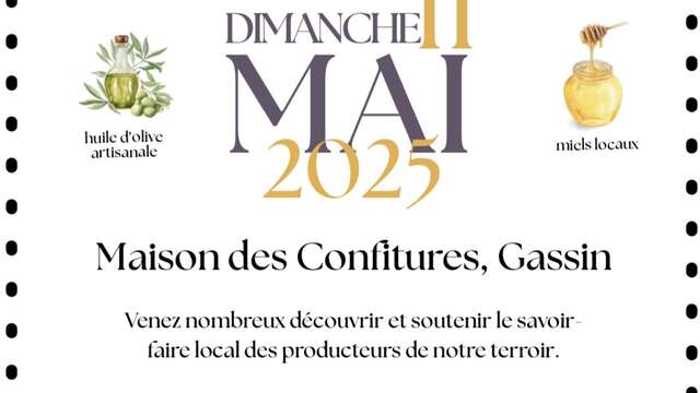 Marché des producteurs à la Maison des Confitures