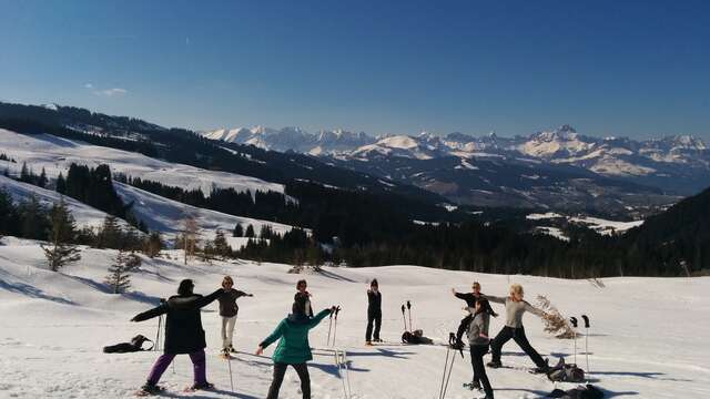 Snowshoes & Yoga