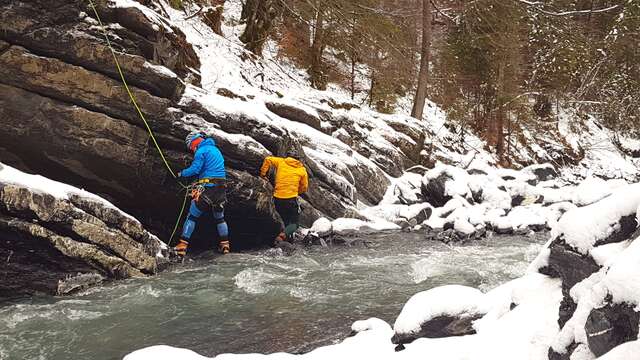 Sortie Canyon hivernal
