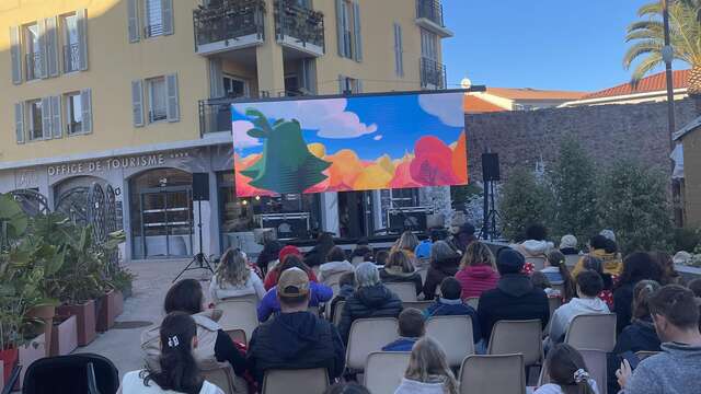 Cinéma de plein air de Noël