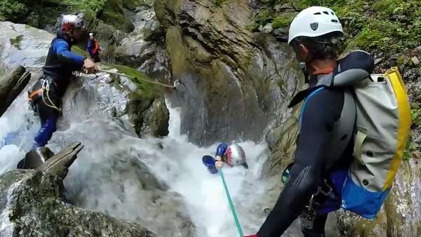 Initiation canyoning