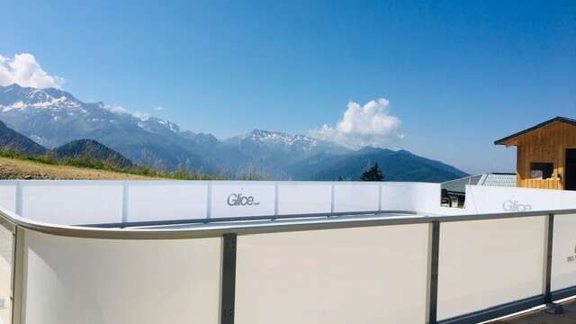 Synthetic ice rink at Le Collet