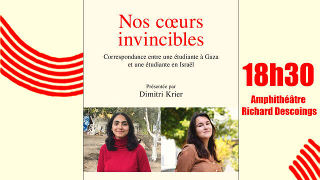 Conférence : Dimitri Krier "Nos cœurs invincibles"