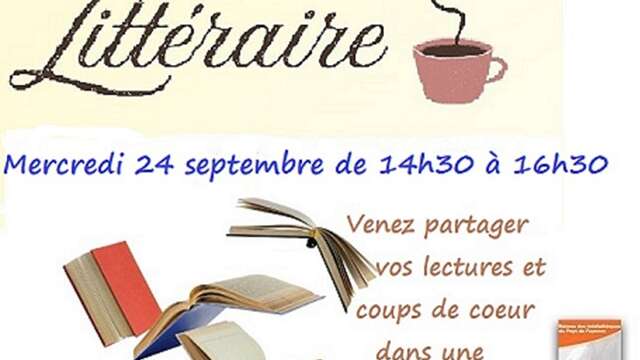 Café littéraire à la médiathèque