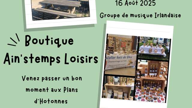Marché artisanal d'été et atelier distillerie aux Plans d'Hotonnes
