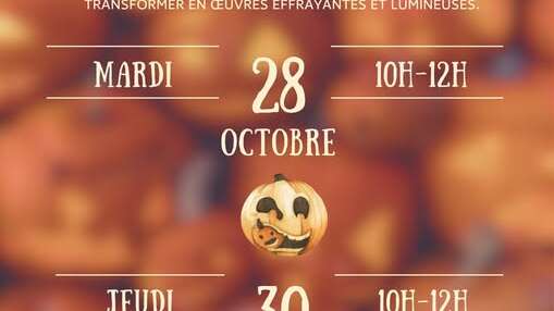 Halloween workshop: Pumpkins gone wild at Les Marmottes campsite