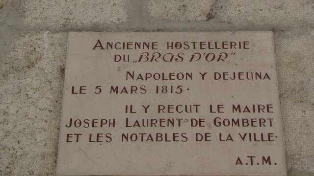 La plaque commémorative Napoléon