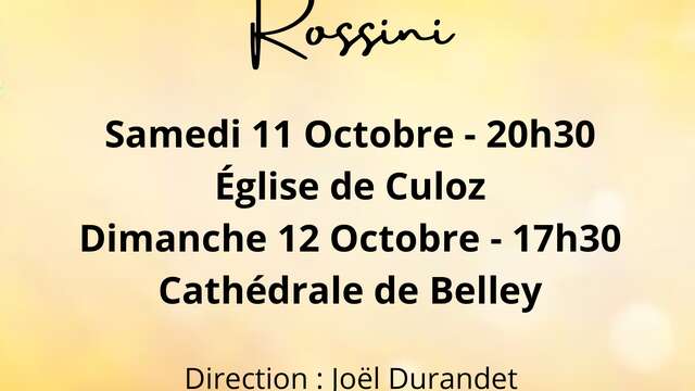 Concert de la chorale Chantelouve : la petit messe solennelle de Rossini à Culoz
