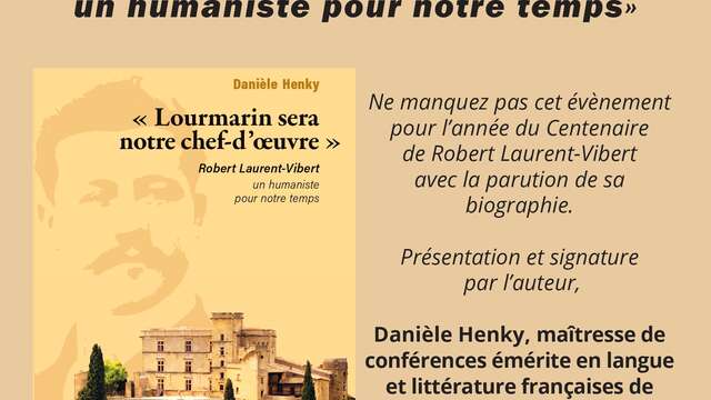 Conférence Le Chantier d'un livre Robert Laurent Vibert